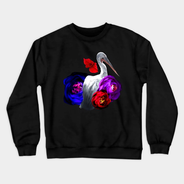 Flowerbird Crewneck Sweatshirt by tubiela's